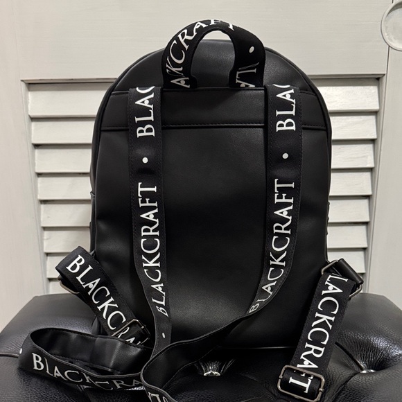 Blackcraft Cult Satin Black Backpack with Pentagram Metal Design - Picture 4 of 8